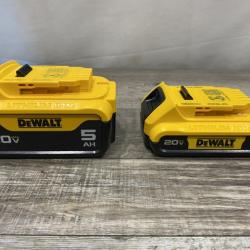 AS-IS DEWALT 20V MAX Lithium-Ion Battery Kit with 5.0Ah and 2.0Ah Battery and Charger