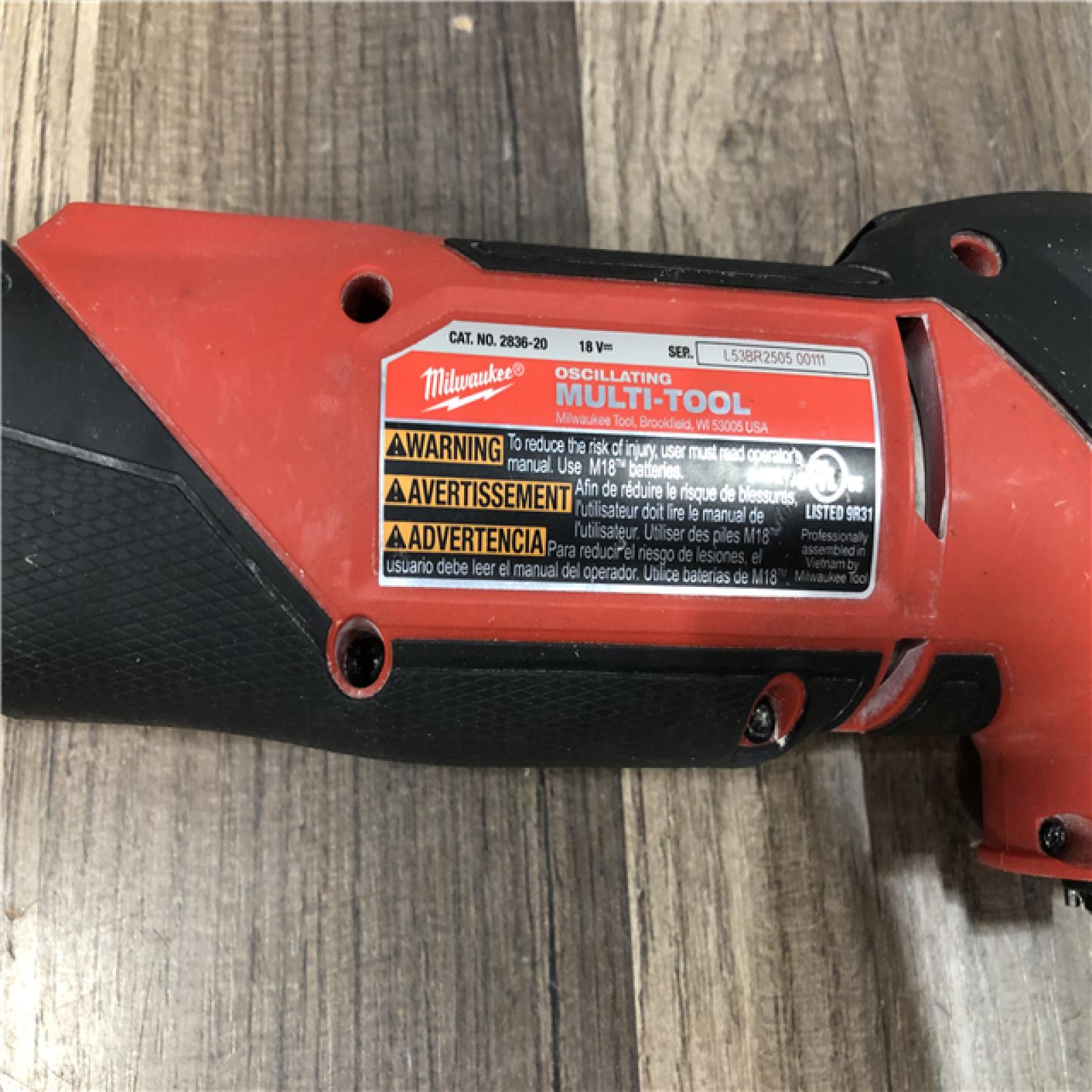 AS-IS Milwaukee FUEL 18V Lithium-Ion Cordless Brushless Oscillating Multi-Tool (Tool-Only)