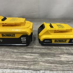 AS-IS DEWALT 20V MAX Lithium-Ion Battery Kit with 5.0Ah and 2.0Ah Battery and Charger