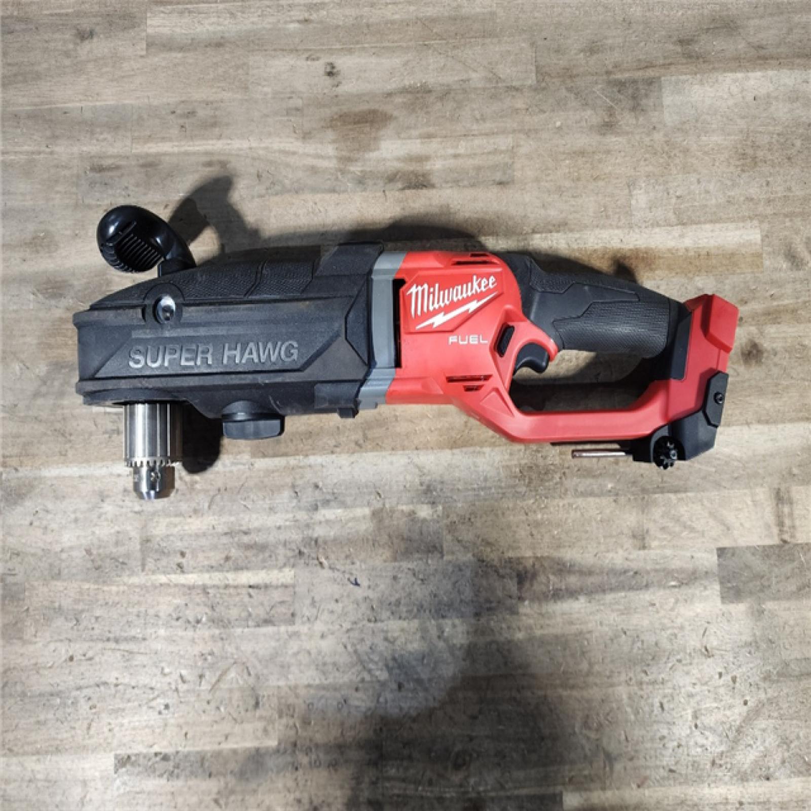 HOUSTON LOCATION - AS-IS Milwaukee M18 18V Fuel 1/2 Right Angle Drill Super Hawg Cordless Lithium-Ion 2809-20 (TOOL ONLY)