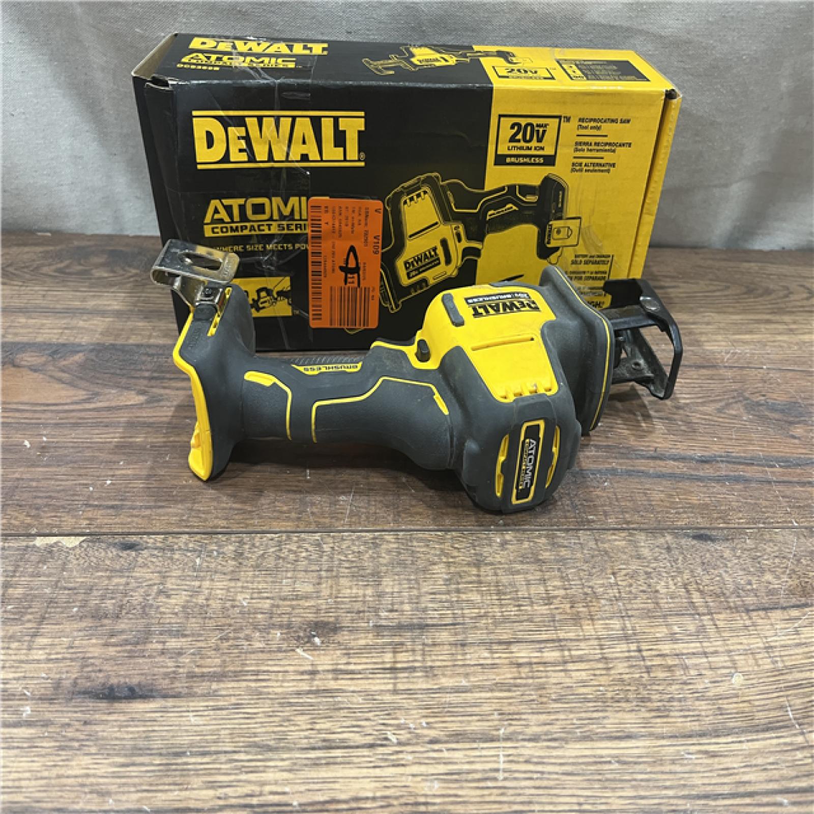 AS-IS Dewalt DCS369B ATOMIC 20V MAX Cordless One-Handed Reciprocating Saw (Tool Only)