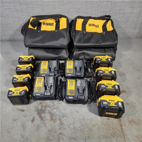HOUSTON LOCATION - AS-IS (APPEARS LIKE NEW) (4) Dewalt-DCB246CK 20V MAX* Lithium Ion Starter Kit