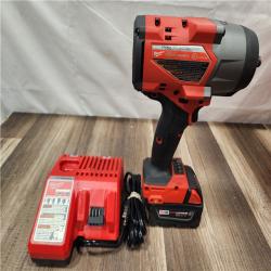 AS-IS- Milwaukee M18 1/2 in. Cordless Brushless High Torque Impact Wrench Kit (Battery & Charger)