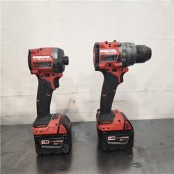 AS-IS- Milwaukee  FUEL 18V Lithium-Ion Brushless Cordless Hammer Drill and Impact Driver Combo Kit