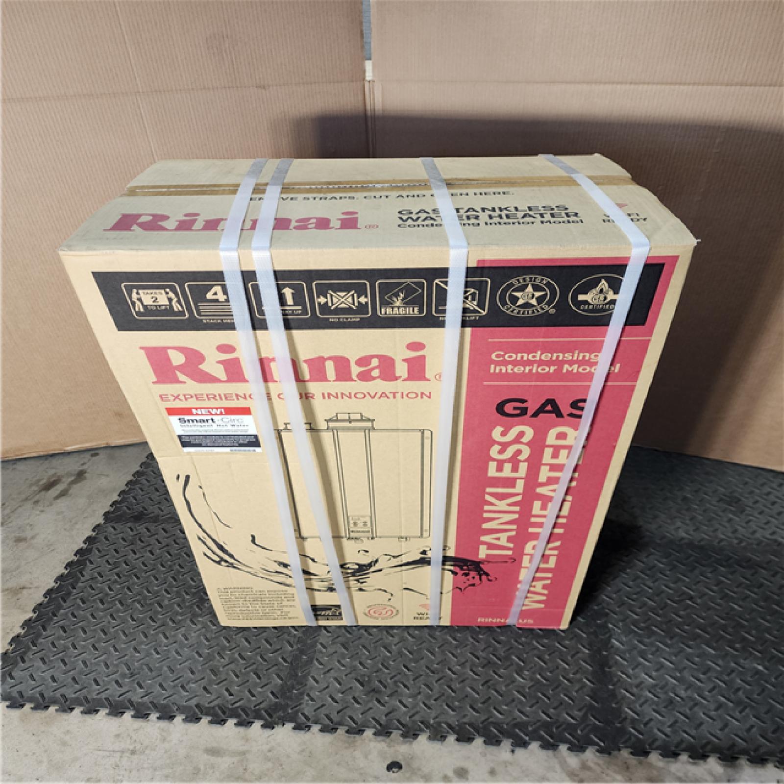 HOUSTON LOCATION - AS-IS (NEW) RINNAI GAS TANKLESS WATER HEATER (RSC160IN)