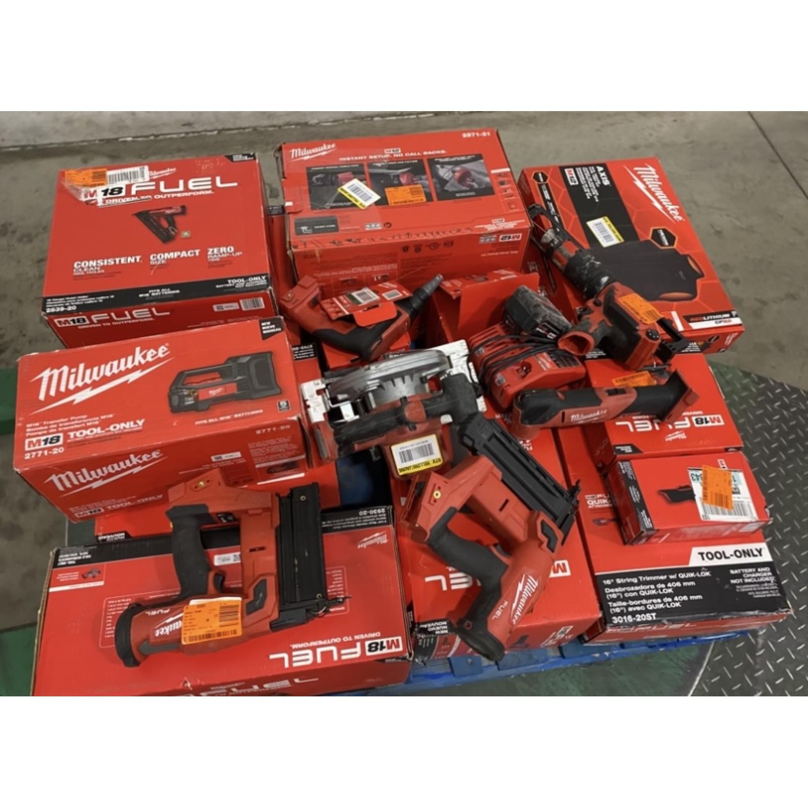 Dallas Location - As-Is MILWAUKEE Tool Pallet