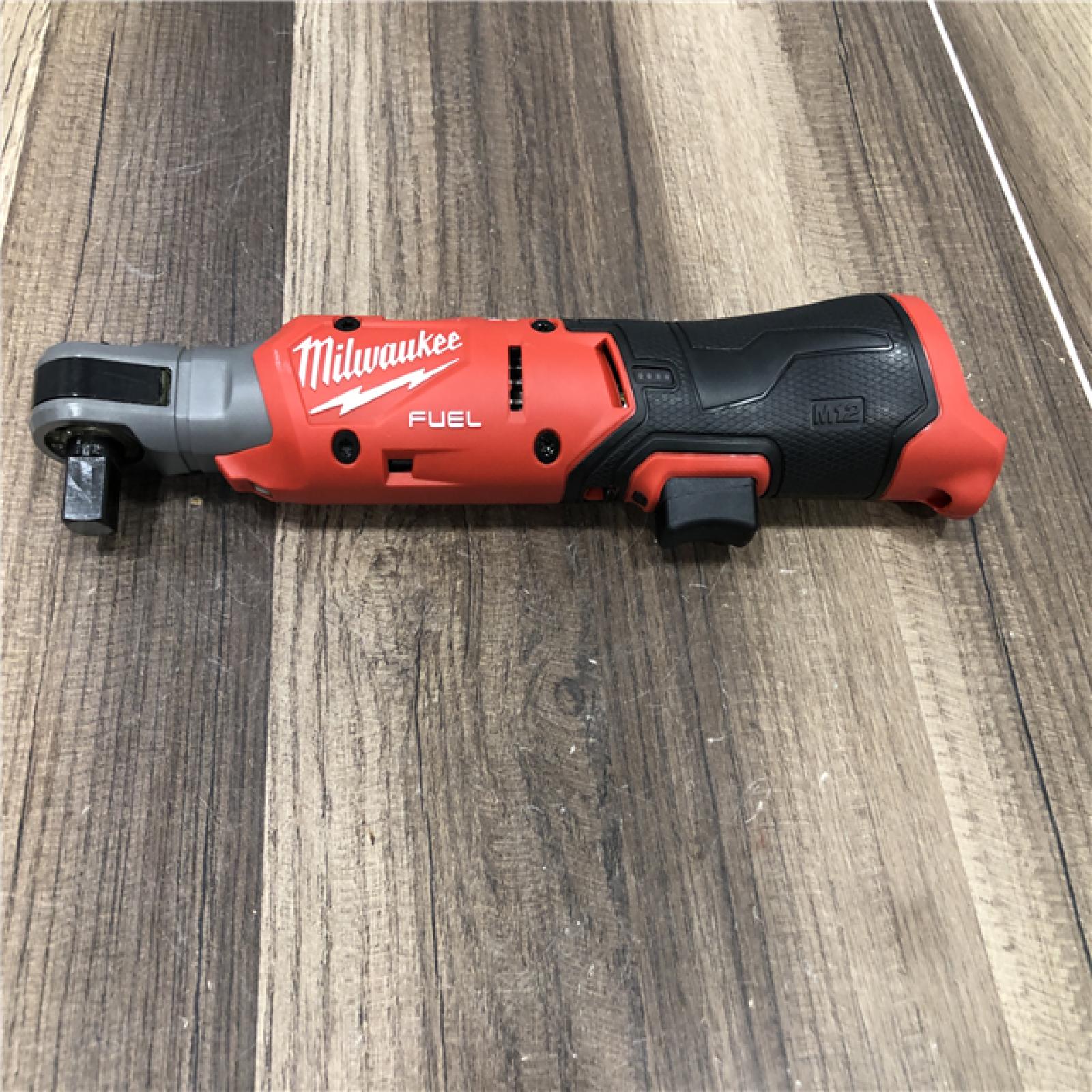 AS-IS Milwaukee FUEL 12V Lithium-Ion 1/2 in. Compact Cordless Ratchet (Tool-Only)