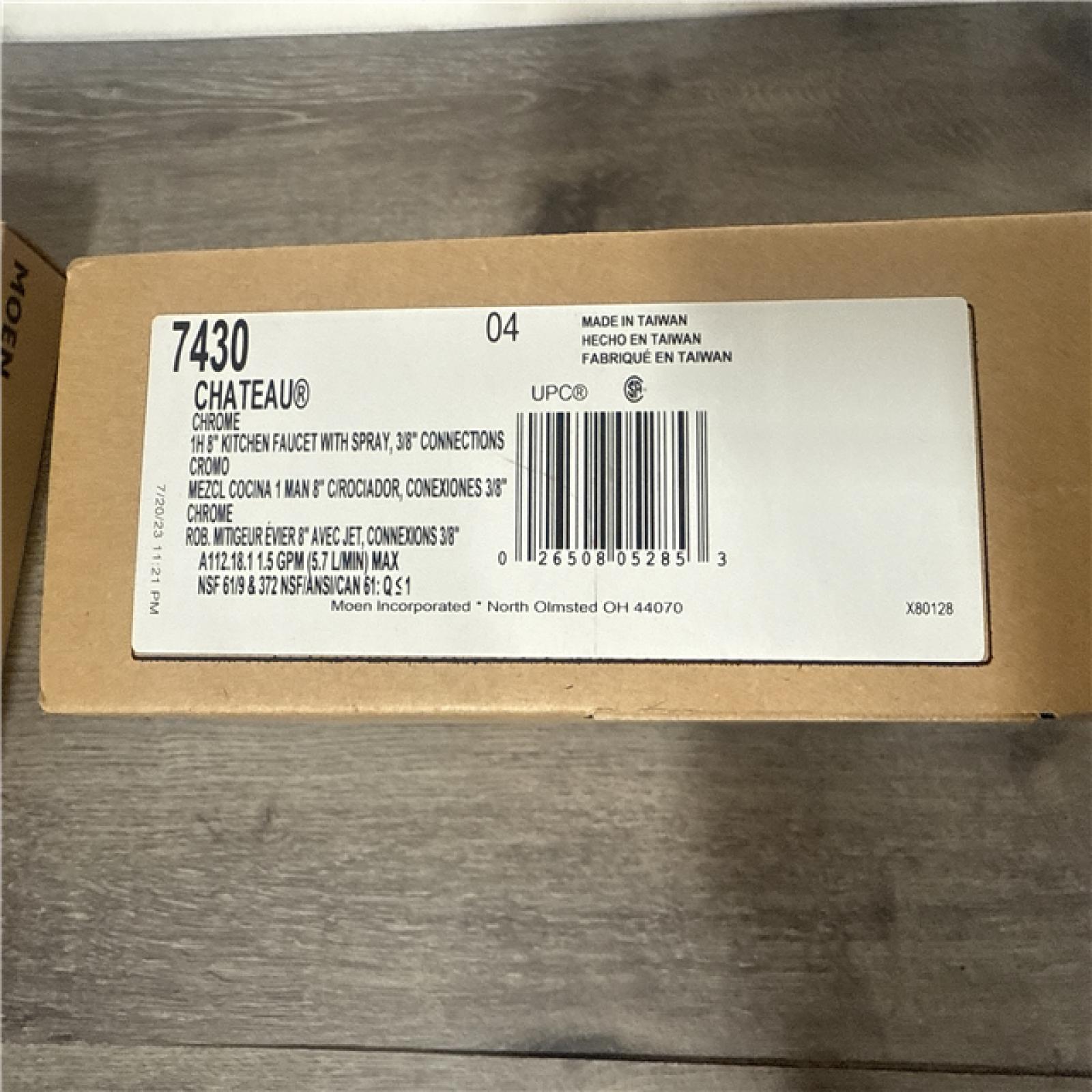 California AS-IS Moen One-Handle Kitchen Faucet