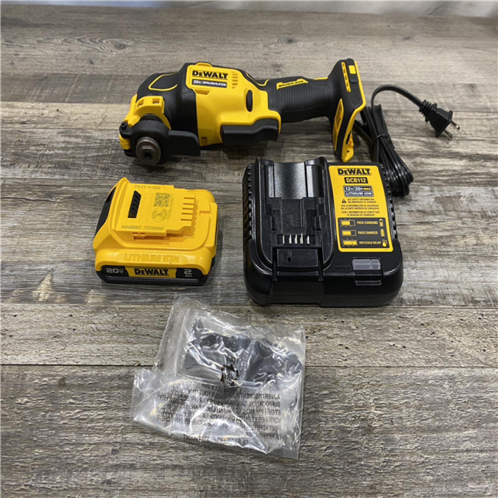 AS-IS DEWALT ATOMIC 20V MAX Cordless Brushless Oscillating Multi Tool Kit
