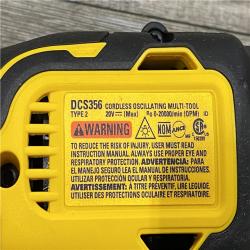 AS-IS DEWALT 20-Volt MAX XR Cordless 3-speed Brushless Oscillating Multi-Tool DCS356B (Tool-Only)