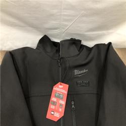 AS-IS Milwaukee Men's Large 12-Volt Lithium-Ion Cordless Tough Shell Black Heated Jacket with