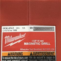 AS-IS Milwaukee 13 Amp 1-5/8 in. Magnetic Drill Kit