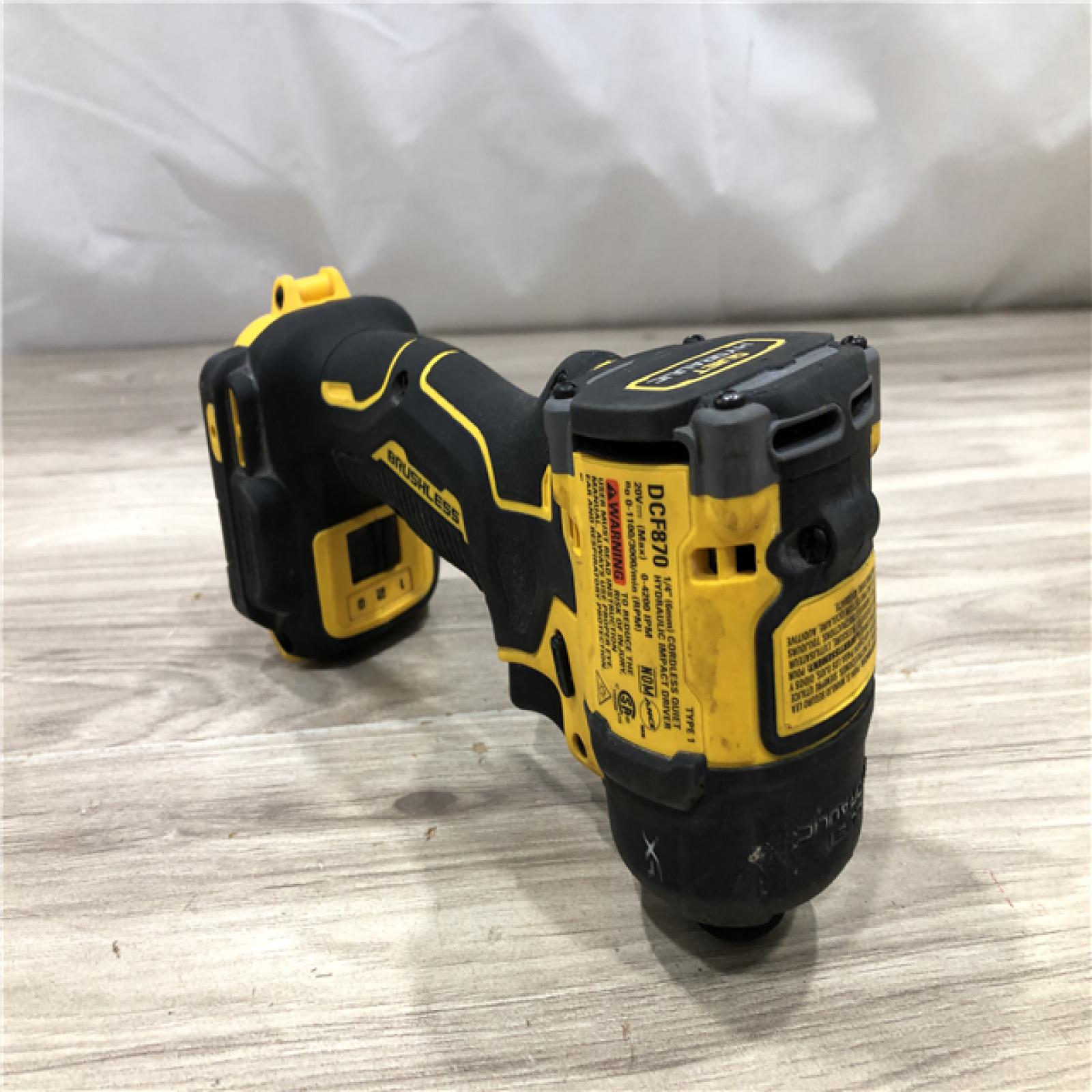AS-IS DEWALT 20V MAX* XR Cordless 1/4 Quiet Hydraulic Impact Driver (Tool-Only)