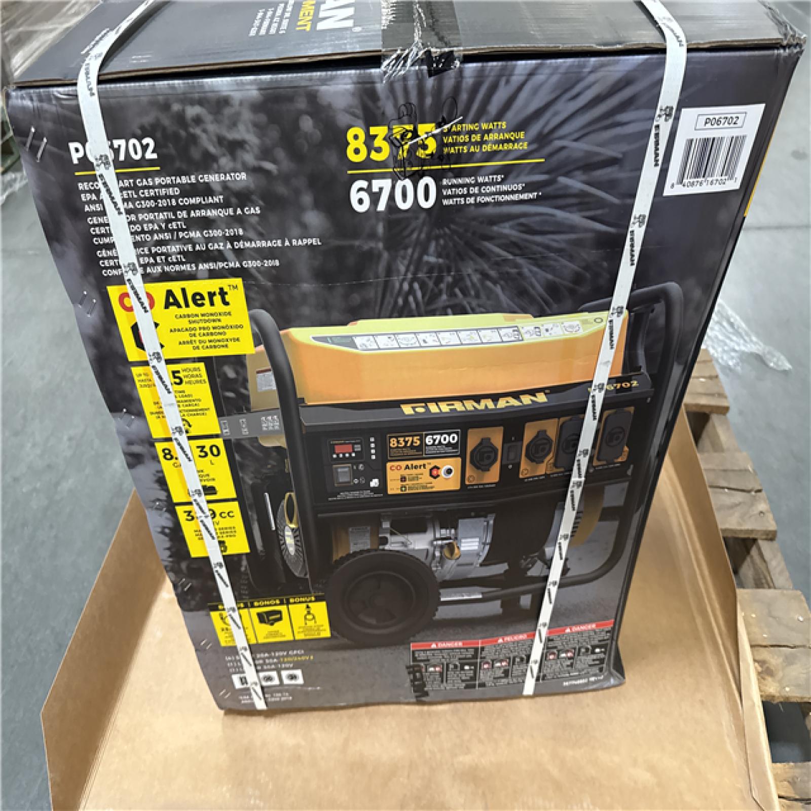 California NEW Firman Recoil Start Gas Portable Generator
