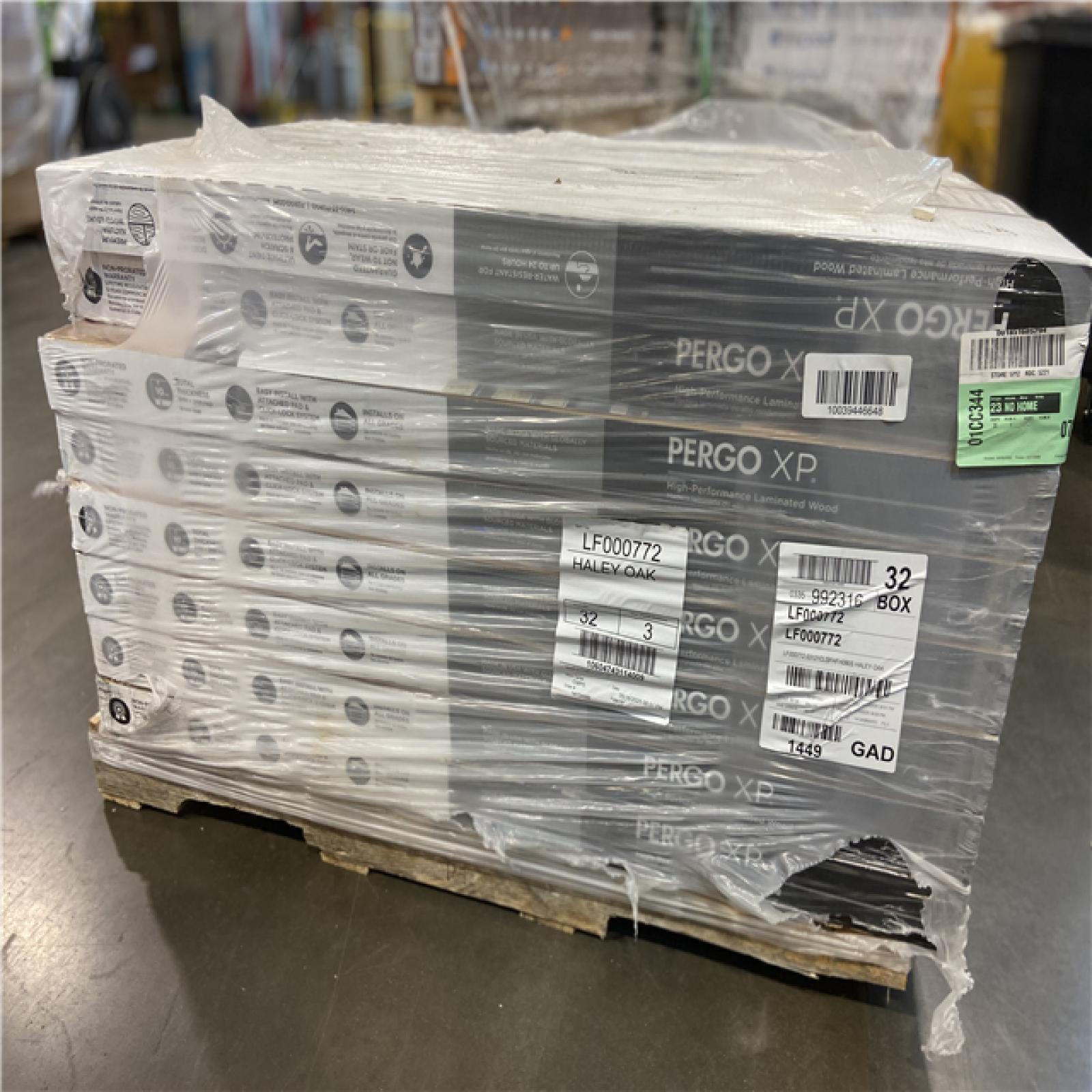 DALLAS LOCATION - Pergo XP Haley Oak 10 mm T x 7.4 in. W Water Resistant Laminate Wood Flooring - (32 CASES) (19.63 sq. ft./case)