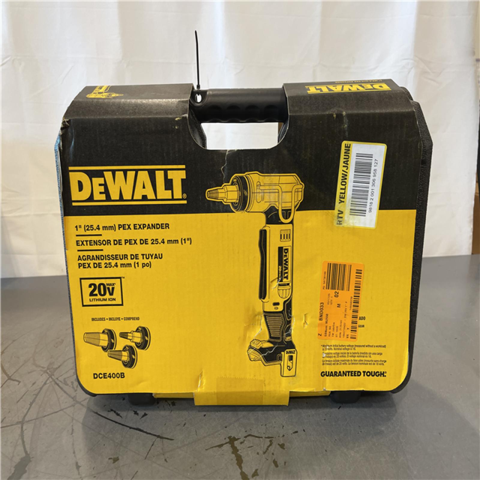 New! - DEWALT 20V MAX Cordless 1 in. PEX Expansion Tool  PEX Expander Grease and Case