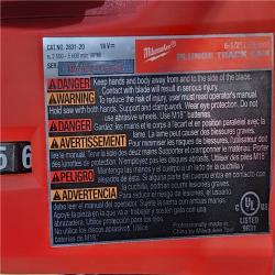 HOUSTON LOCATION - AS-IS Milwaukee M18 FUEL 18V Lithium-Ion Cordless Brushless 6-1/2 in. Plunge Cut Track Saw (Tool-Only)