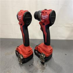 AS-IS - Milwaukee M18 18V Lithium-Ion Brushless Cordless Compact Drill/Impact Combo Kit