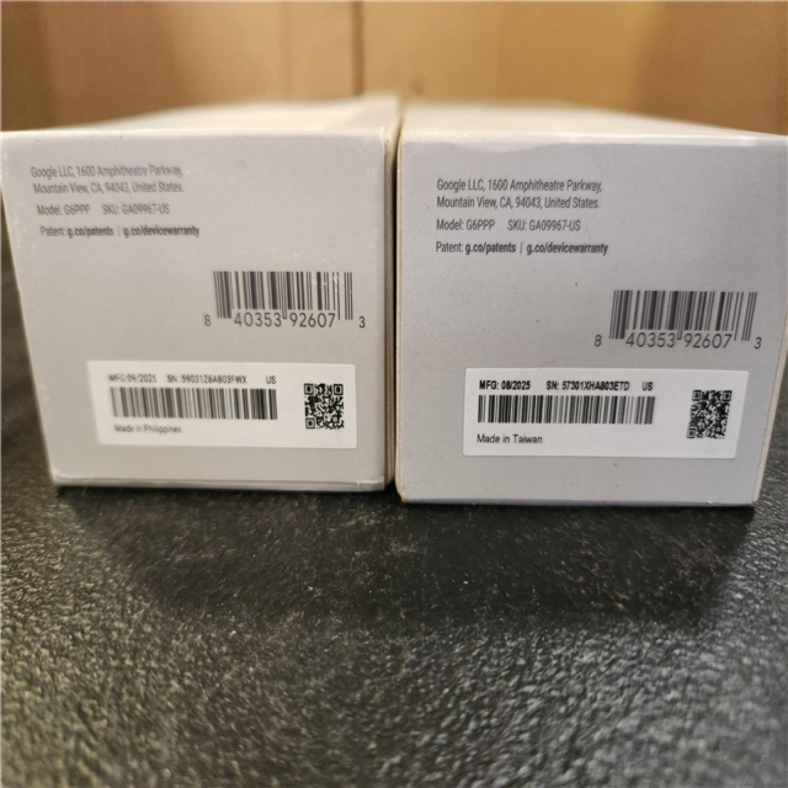 Phoenix AS-IS Google Nest Doorbell (Wired  3rd Gen) - Smart Wi-Fi Video Doorbell Camera (2-Pack)