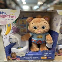 DALLAS LOCATION -NEW! Ms. Rachel Potty Time with Bean  11” Plush Teddy Bear with Play Toilet PALLET-(64 UNITS)