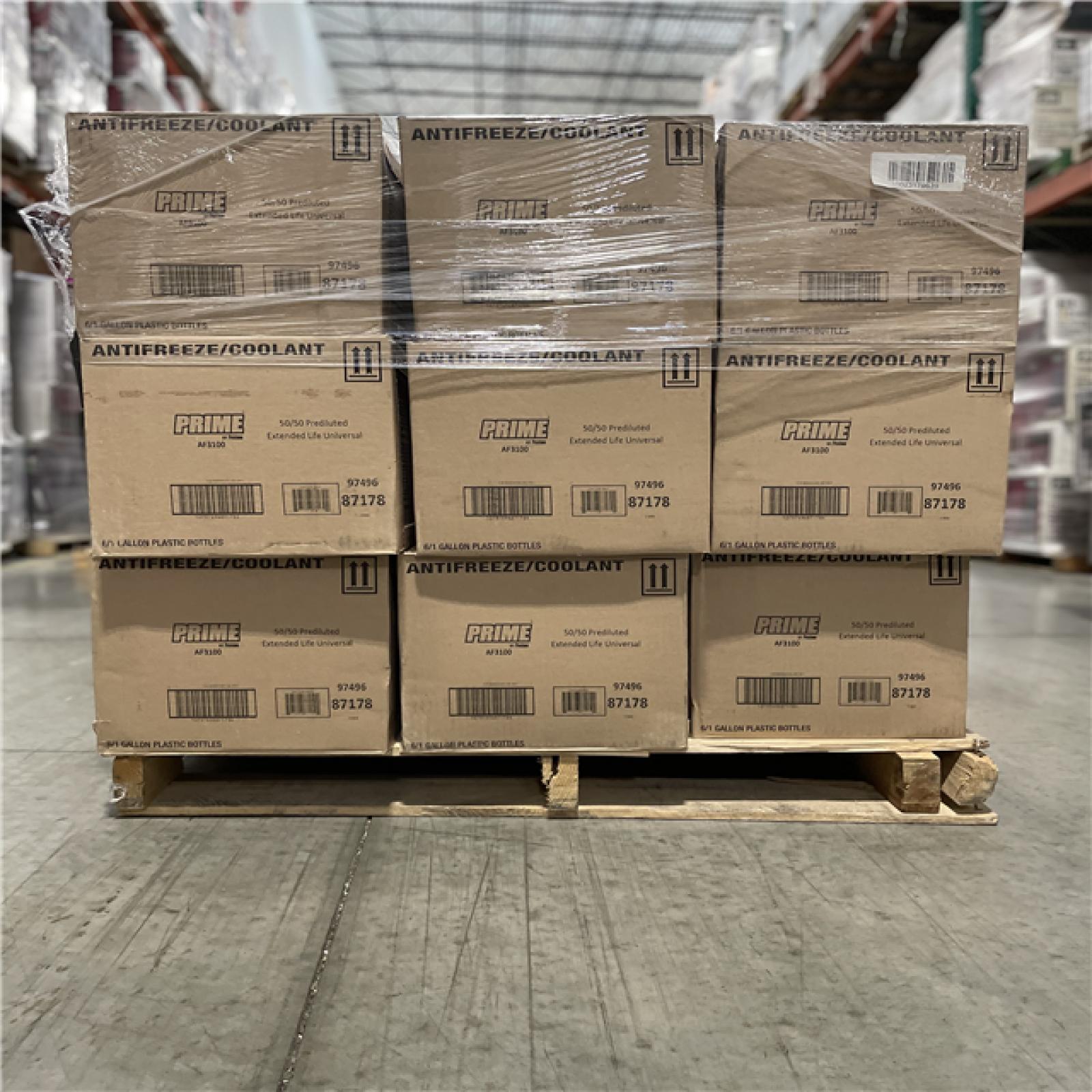 DALLAS LOCATION - PRESTONE Prime Yellow Antifreeze+Coolant- All Vehicles  Extended Life- 1 Gal-Ready To Use PALLET-(162 UNITS)