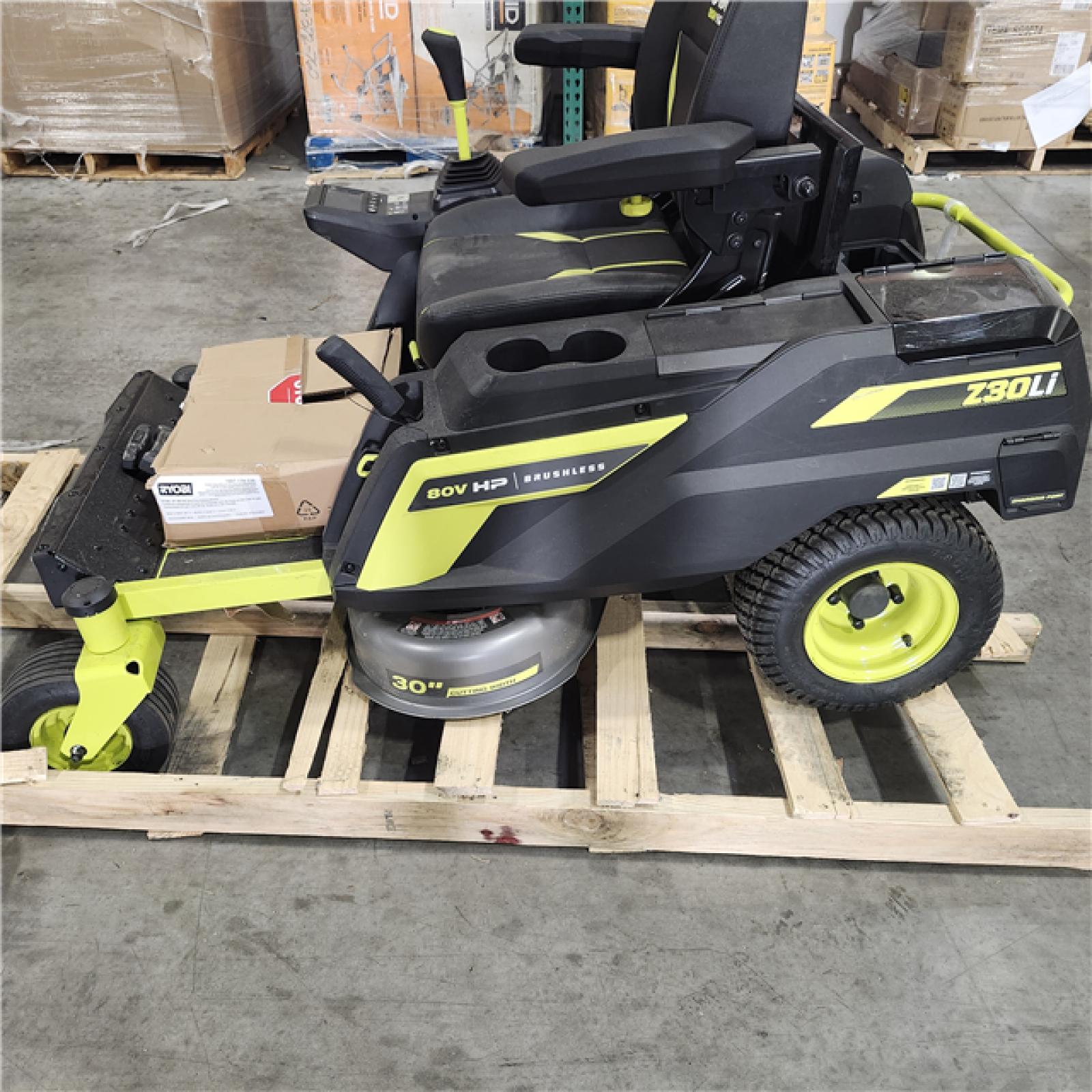 Dallas Location - As-Is RYOBI 80V HP Brushless 30 in. Riding Mower
