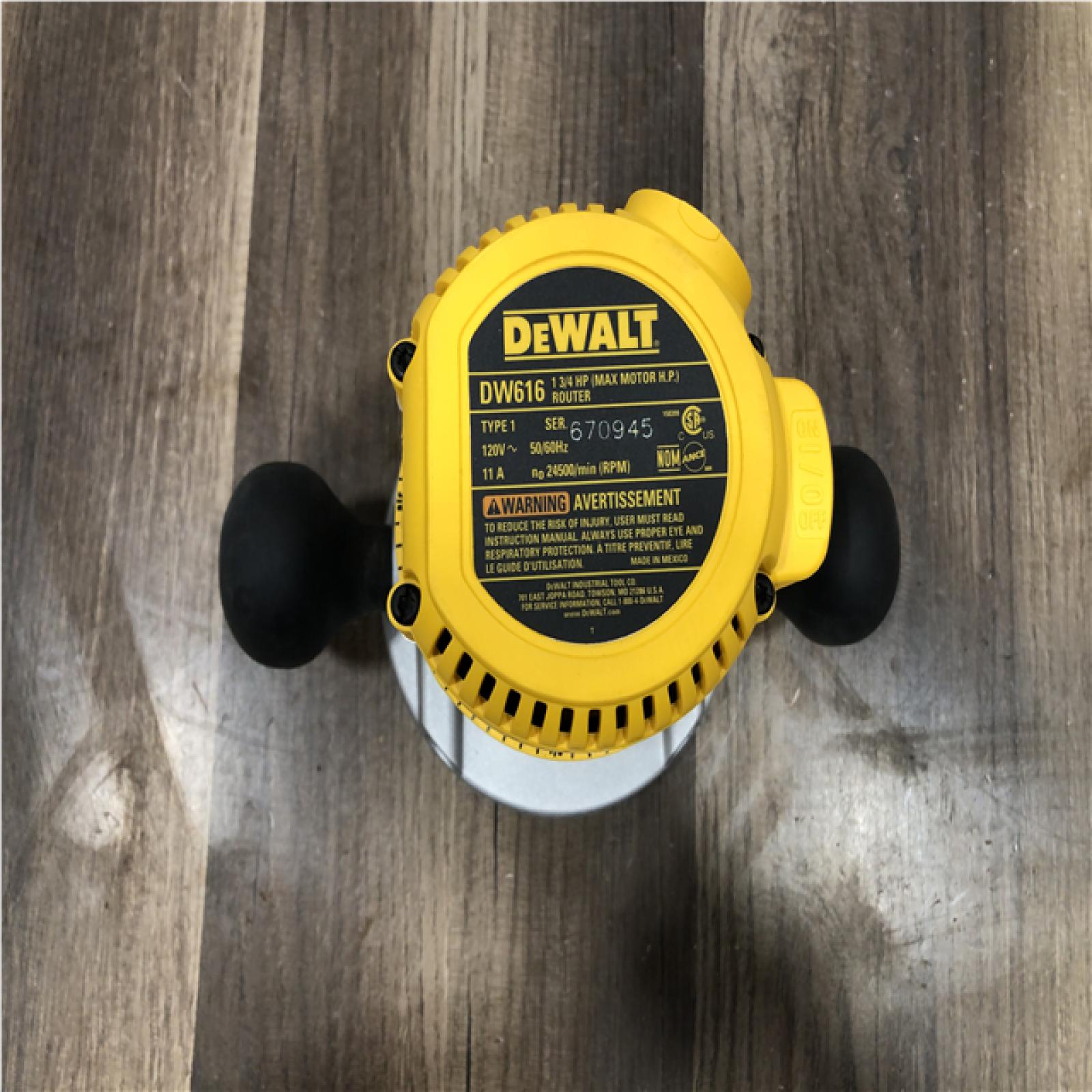AS-IS DEWALT 1.75 HP Fixed Base Router