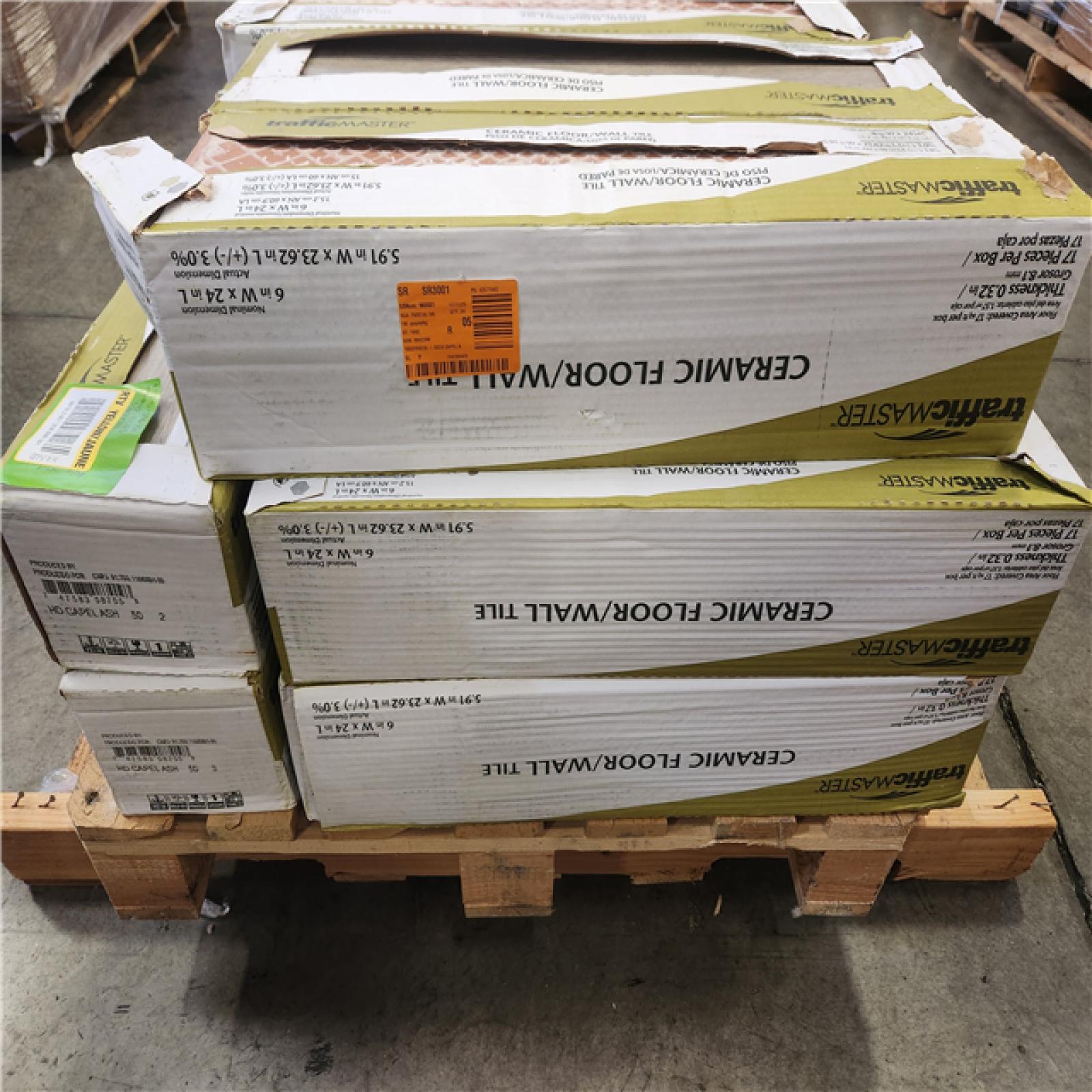 Phoenix AS-IS TrafficMaster Capel Ash 6 in. x 24 in. Matte Ceramic Wood Look Floor and Wall Tile (408 sq. ft. /24 Case)