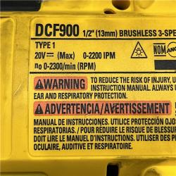 AS-IS DEWALT 20V MAX Lithium-Ion Cordless 1/2 in. Impact Wrench Kit