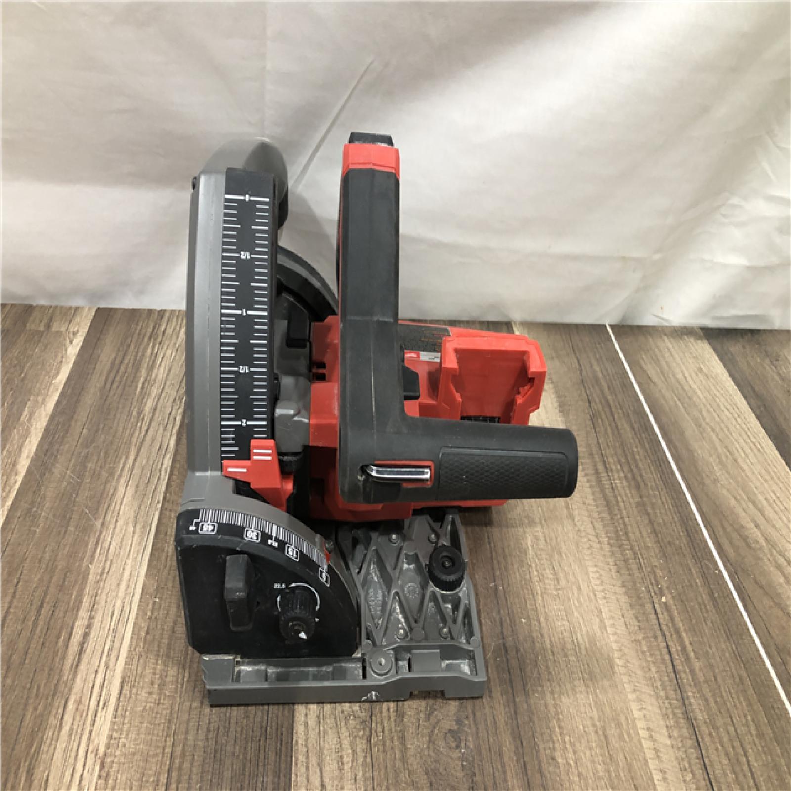 AS-IS Milwaukee FUEL 18V Lithium-Ion Cordless Brushless 6-1/2 in. Plunge Cut Track Saw (Tool-Only)