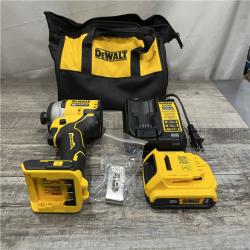 AS-IS DEWALT Atomic 20V Max Lithium-Ion Brushless Cordless Compact 1/4 in. Impact Driver Kit