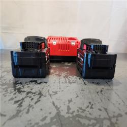 AS-IS- Milwaukee 18-Volt Lithium-Ion XC Starter Kit with Two 5.0Ah Batteries and Charger