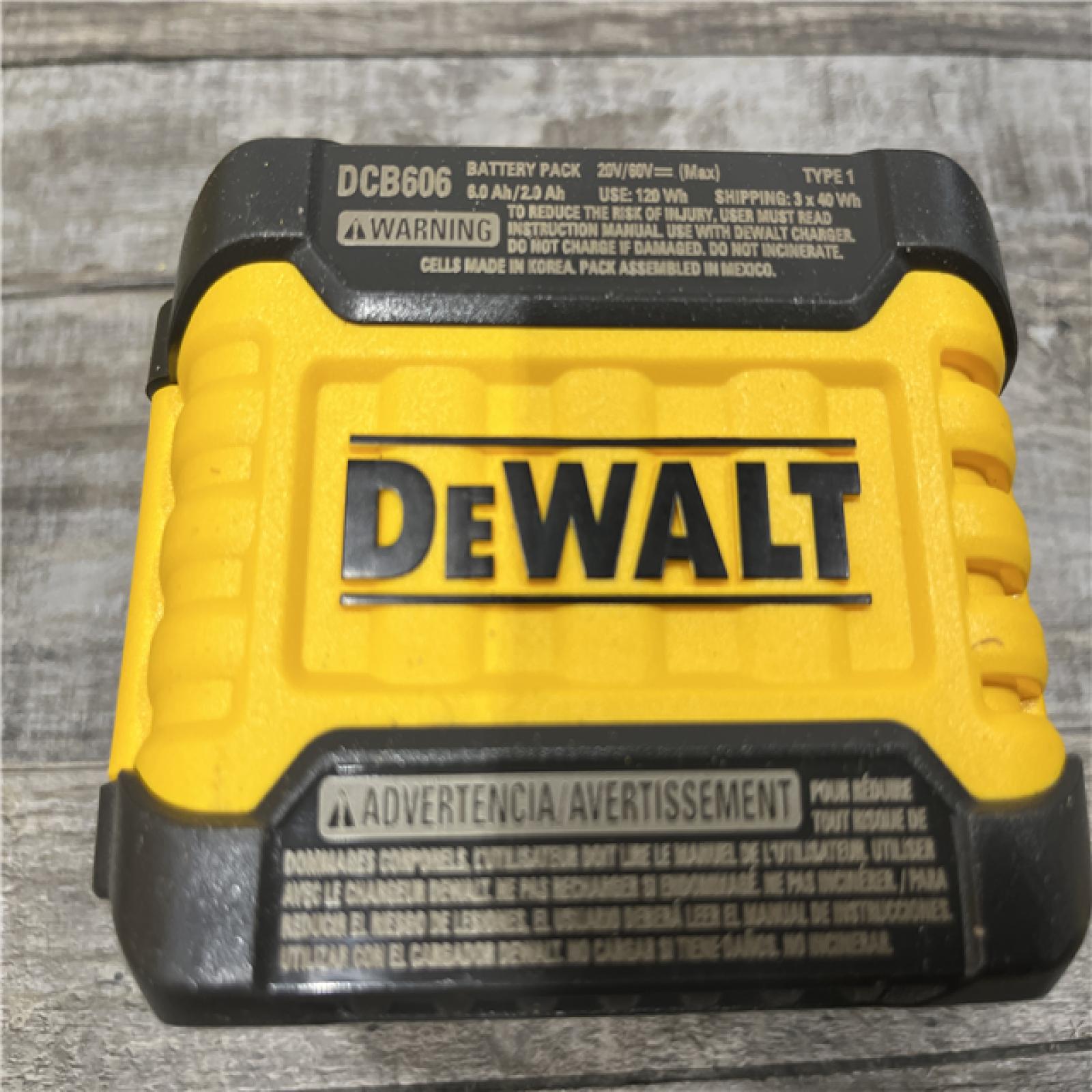 AS-IS DEWALT FLEXVOLT 20V/60V MAX Lithium-Ion 6.0Ah Battery Pack Kit