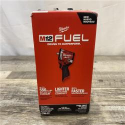 NEW - Milwaukee FUEL 12V Lithium-Ion Brushless Cordless Stubby 3/8 in. Impact Wrench (Tool-Only)