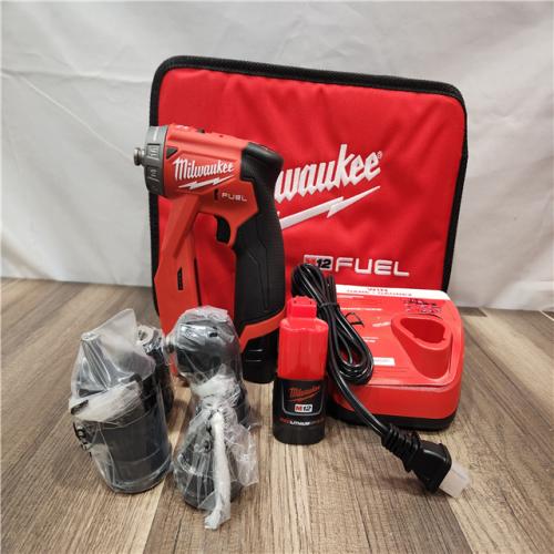 AS-IS- Milwaukee M12 FUEL Lithium-Ion 3/8 in. Cordless Installation Drill Driver Kit (2 Ah)