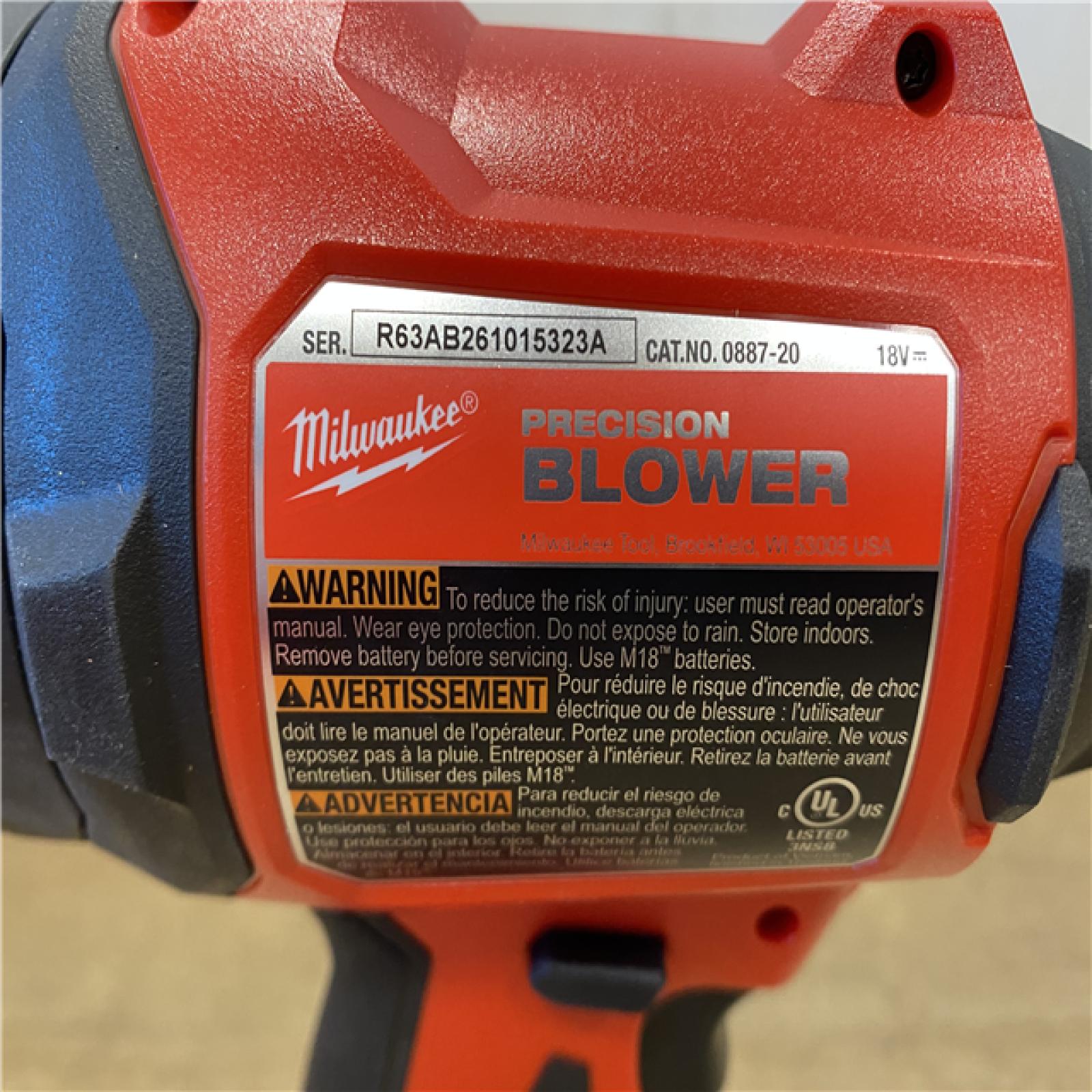 AS-IS Milwaukee 18V Lithium-Ion 570 MPH Brushless Cordless Precision Blower (Tool-Only)
