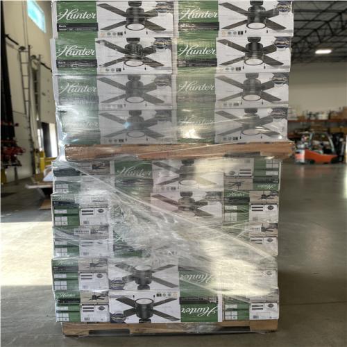 DALLAS LOCATION - Hunter Beck 42 in. LED Indoor Matte Black Ceiling Fan with Light PALLET-(54 UNITS)