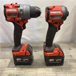 AS-IS Milwaukee FUEL 18V Lithium-Ion Brushless Cordless Hammer Drill and Impact Driver Combo Kit