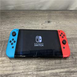 AS-IS Nintendo Switch -Neon Blue Joy-Con & Neon Red