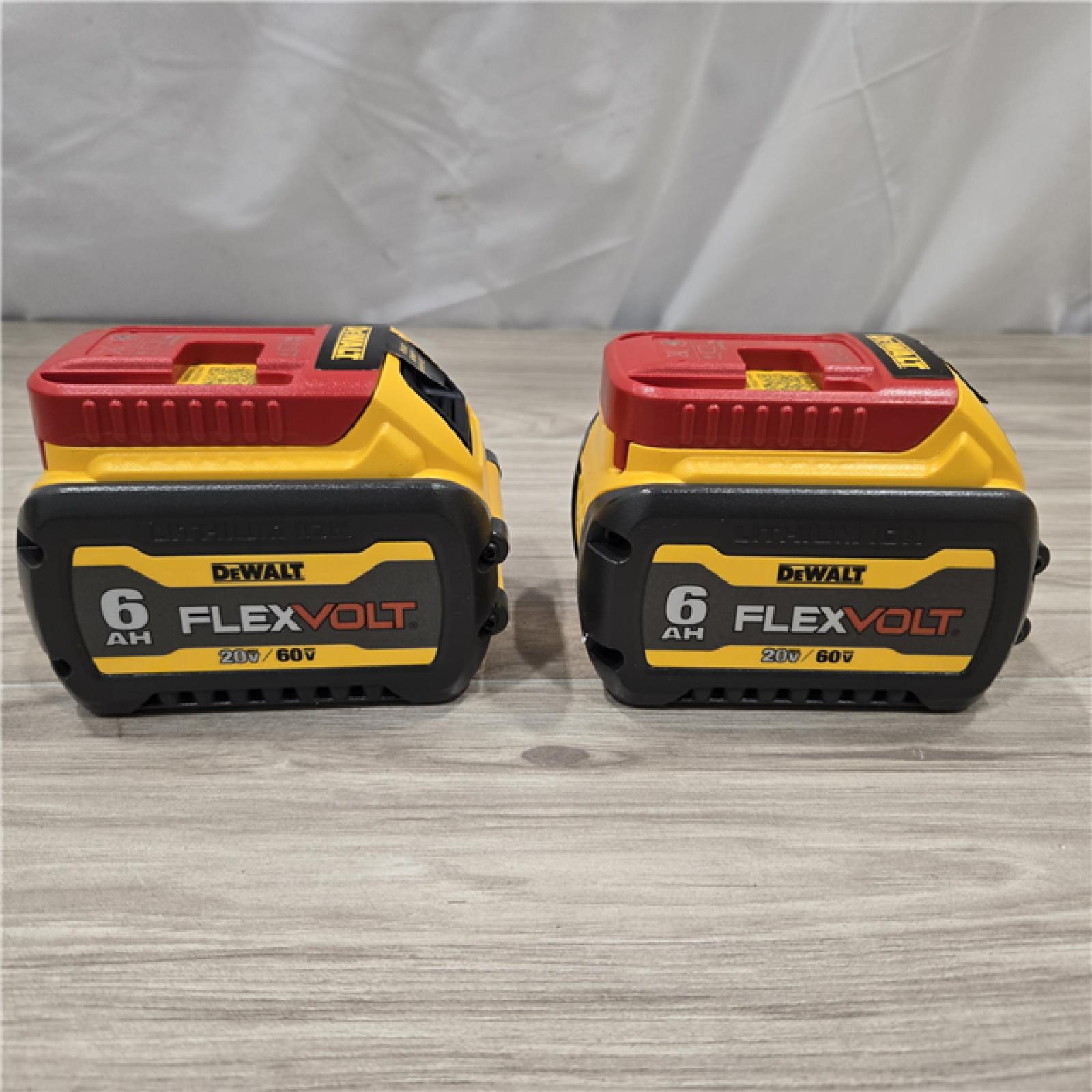 AS-IS DEWALT FLEXVOLT 20-Volt/60-Volt MAX Lithium-Ion 6.0Ah Battery Pack (2-Pack)