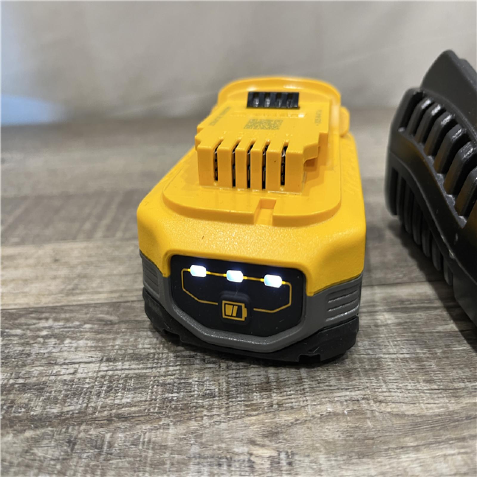 AS-IS DEWALT 20V MAX XR POWERSTACK Lithium-Ion Battery Starter Kit with 3.5Ah Battery and Charger
