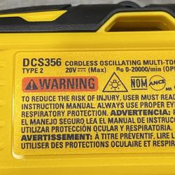 AS-IS DEWALT 20V MAX XR Cordless Brushless 3-Speed Oscillating Multi Tool Kit