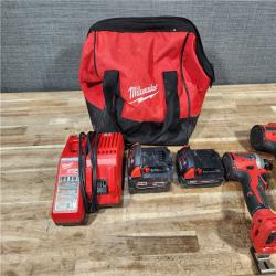 HOUSTON LOCATION - AS - IS Milwaukee 2 Tool Combo Kit W/ (2) Battery & Charger