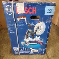 Phoenix NEW Bosch 15 Amp 12 in. Corded Dual-Bevel Sliding Glide Miter Saw with 60 Tooth Saw Blade SEALED