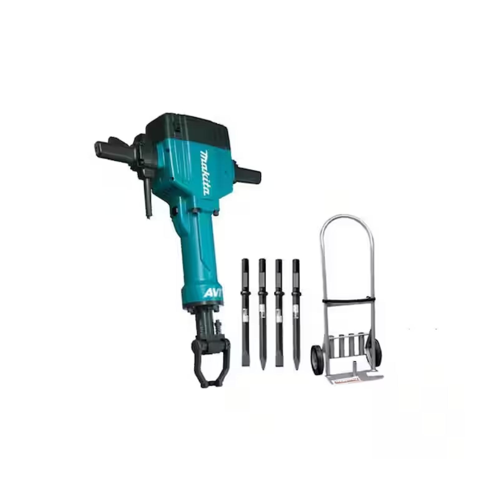 DALLAS LOCATION - Makita 15 Amp 1-1/8 in. Hex Corded 70 lb. AVT Breaker Hammer with Anti-Vibration Technology  Cart and (4) Bits