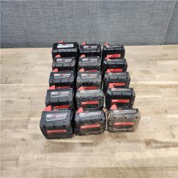 HOUSTON LOCATION - AS-IS MILWAUKEE BATTERY PACK QTY - 15