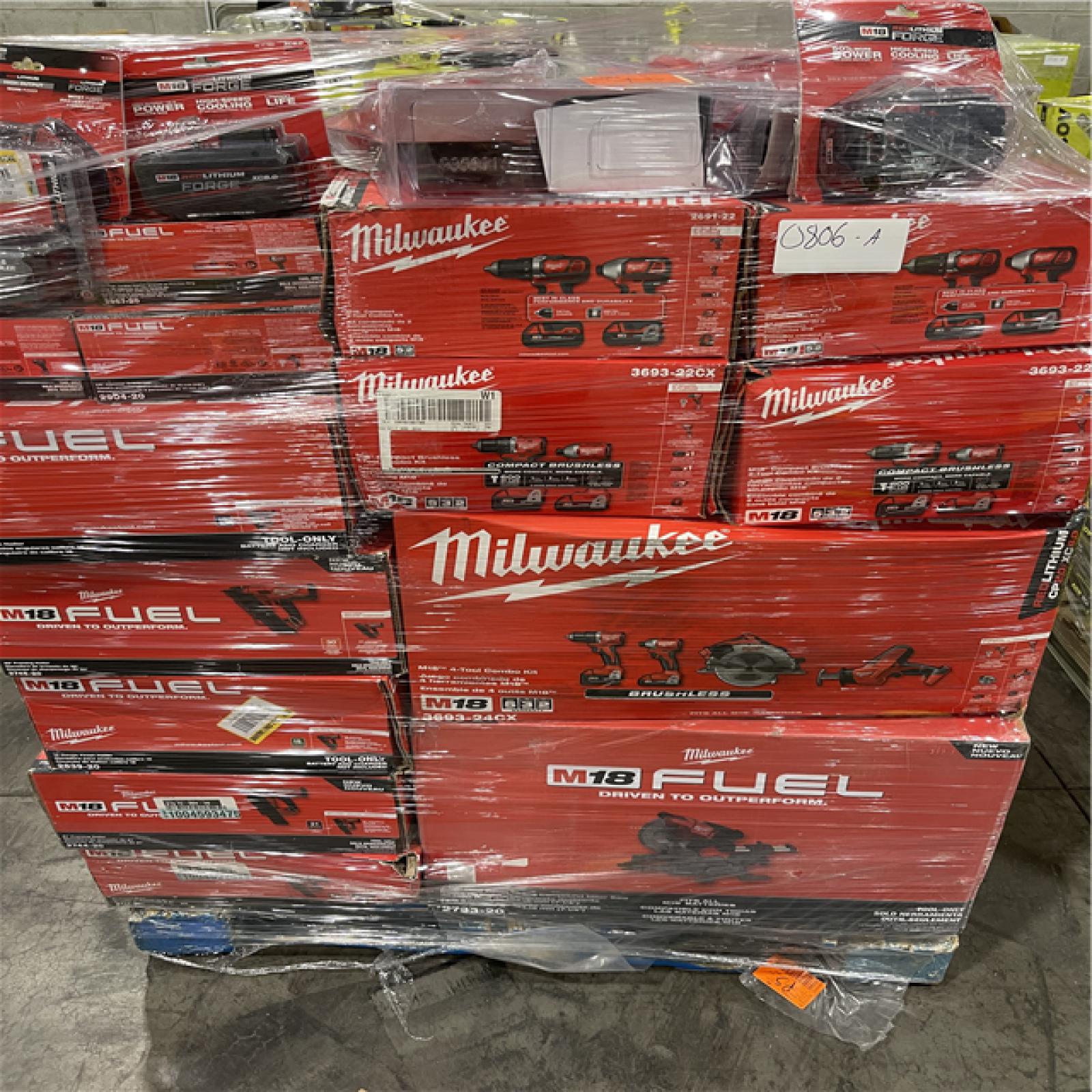 Pittston Location As-IS Power Tools Truckload (11 Pallets) 0806-A