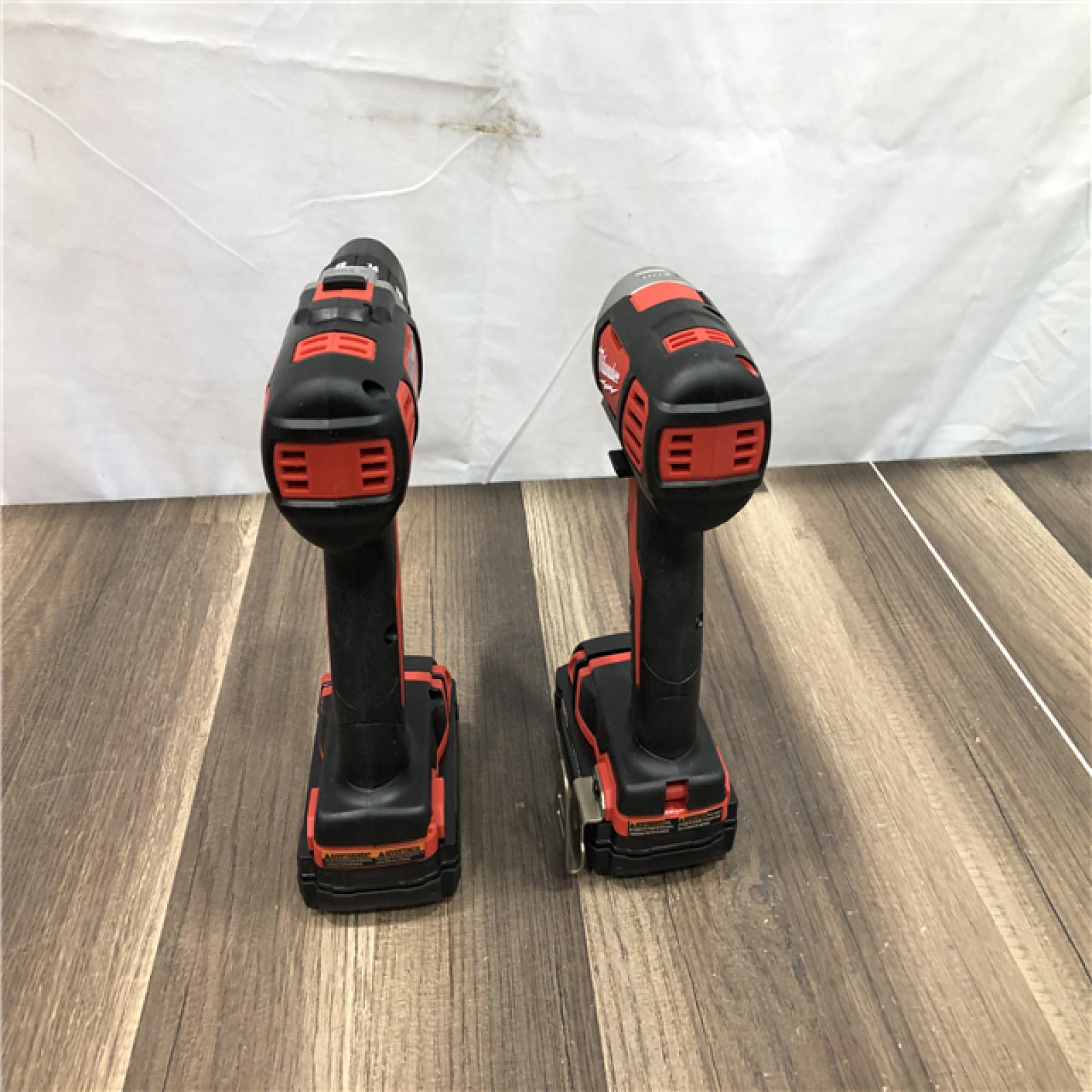 AS-IS Milwaukee 18V Lithium-Ion Cordless Drill Driver/Impact Driver Combo Kit