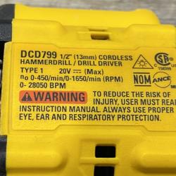 AS-IS DEWALT ATOMIC 20V Lithium-Ion Cordless 1/2 in. Hammer Drill Kit