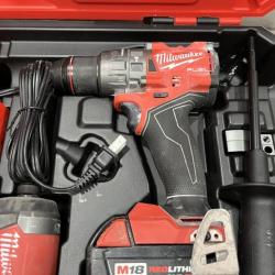 AS-IS Milwaukee FUEL 18V Lithium-Ion Brushless Cordless Hammer Drill and Impact Driver Combo Kit
